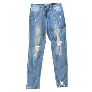 Resfeber New York Collection Distressed Light Wash Skinny Jeans Mens Size‎ 32